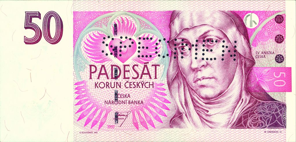 Чехия: банкноты номиналом 50 крон выпуска 1994 и 1997 гг. выводятся из обращения 