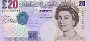 Великобритания: банкнота номиналом 20 фунтов стерлингов образца 1999 года выведена из обращения